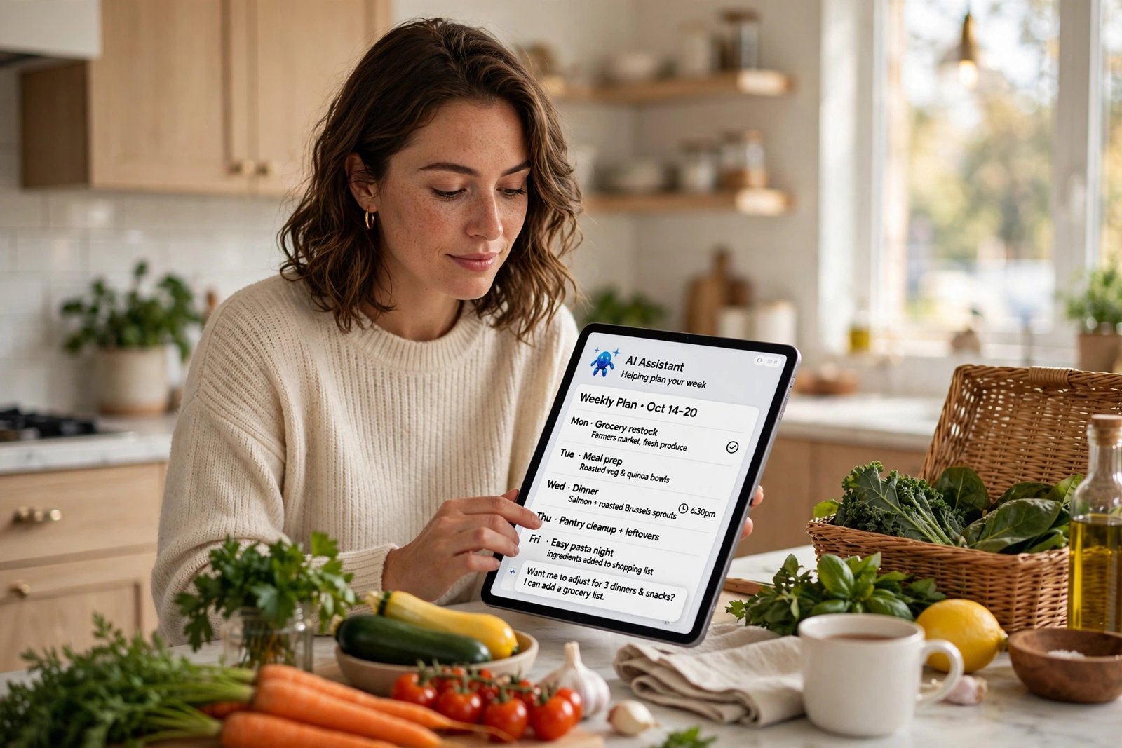 Your personal AI assistant fits right into daily life.
